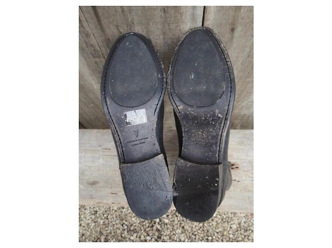 Stivaletti Frye Lindsay Plate Short in pelle nera Nero - vista 6
