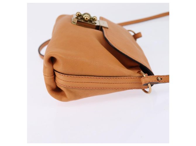 Chloé Borsa a tracolla in pelle Chloe Elsie Arancione - vista 4