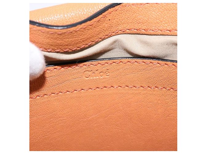 Chloé Borsa a tracolla in pelle Chloe Elsie Arancione - vista 6