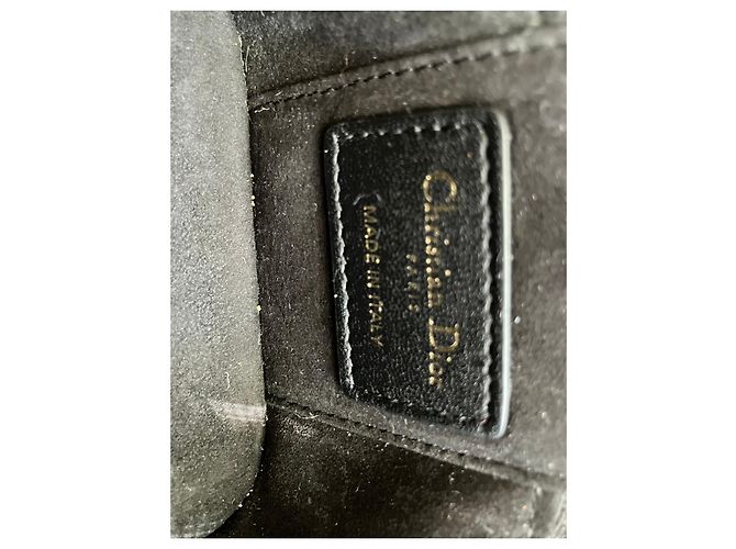 Cannage Borsa Mini Vanity Dior in pelle nera Nero - vista 3