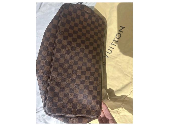 Borsa a mano Louis Vuitton Neverfull GM Marrone Pelle Marrone chiaro - vista 4