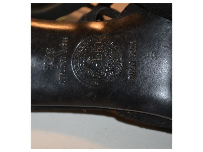 Décolleté Gianni Versace in scamosciato nero Taglia 37.5 - vista 5