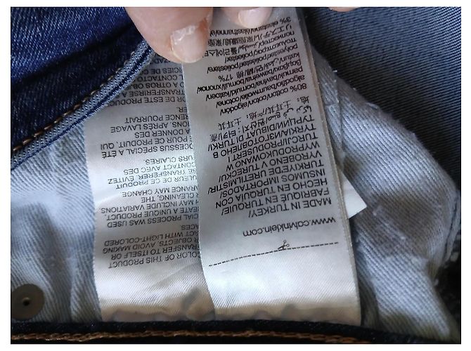 Calvin Klein Jeans Slim Denim Raw Azul - vista 10