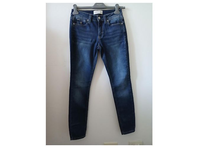 Calvin Klein Jeans Slim Denim Raw Azul - vista 4