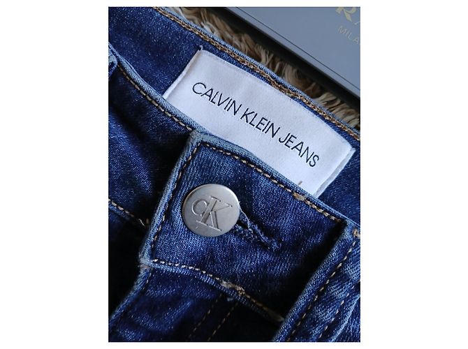 Calvin Klein Jeans Slim Denim Raw Azul - vista 5