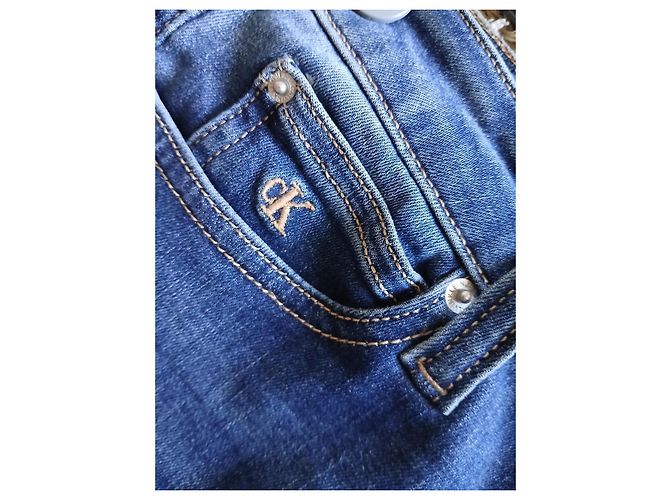 Calvin Klein Jeans Slim Denim Raw Azul - vista 6