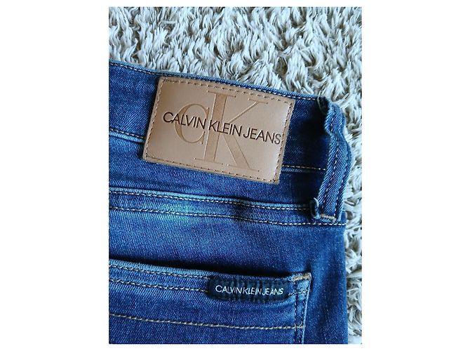 Calvin Klein Jeans Slim Denim Raw Azul - vista 7