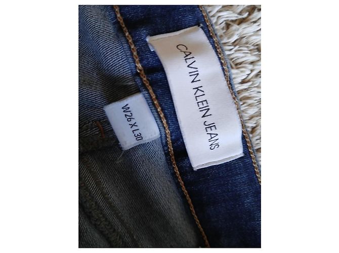 Calvin Klein Jeans Slim Denim Raw Azul - vista 9