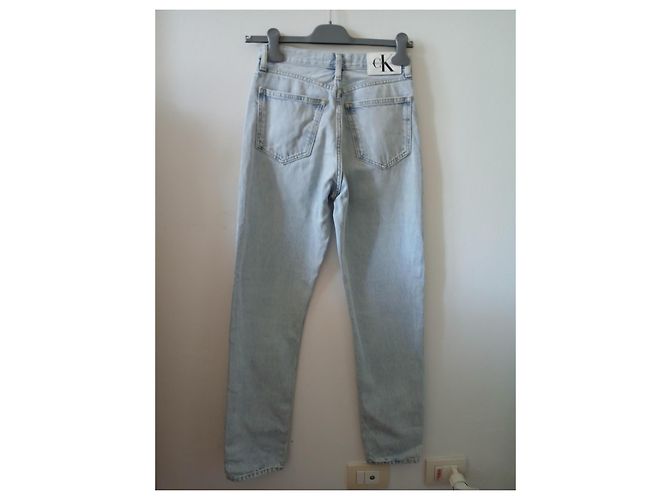 Jeans Rectos Calvin Klein Azul Oscuro Denim - vista 10