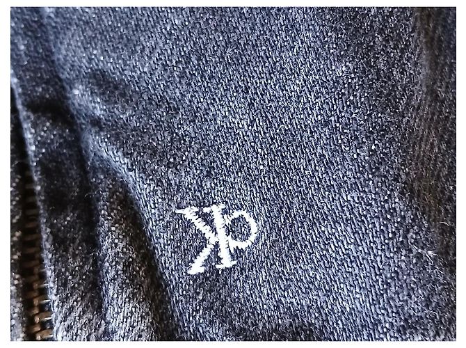 Calvin Klein Rock aus schwarzem Denim mit Logo - Ansicht 4
