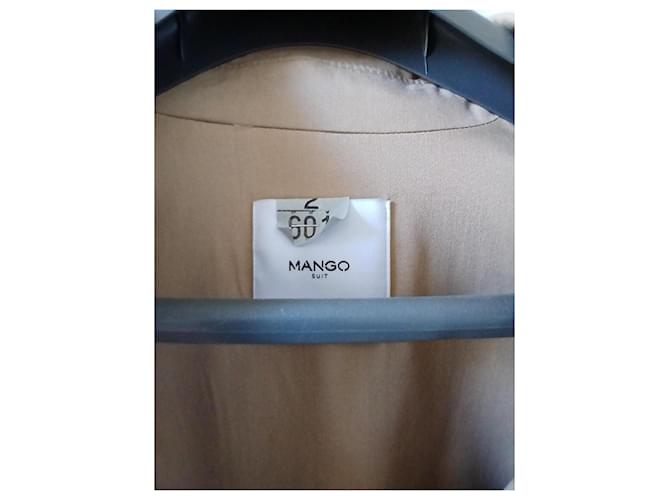 Gabardina Mango Beige Fluida - vista 2