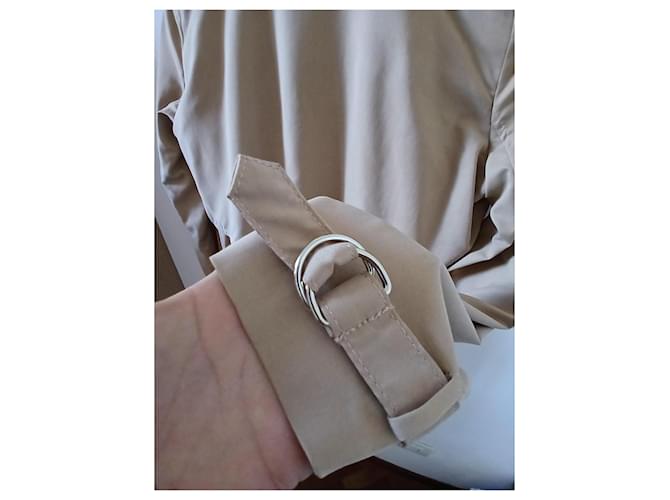 Gabardina Mango Beige Fluida - vista 4