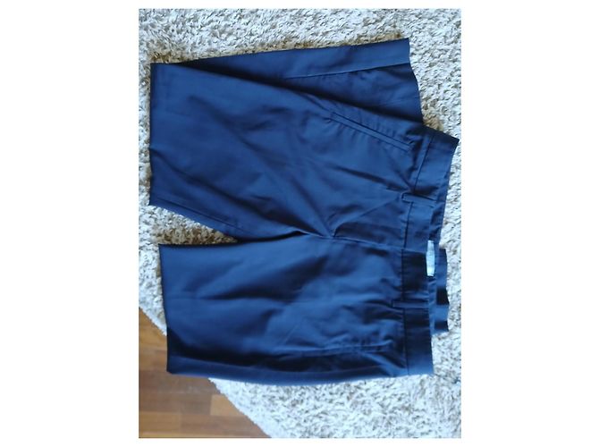 Pantalones rectos Prada azul marino de lana Gris - vista 2