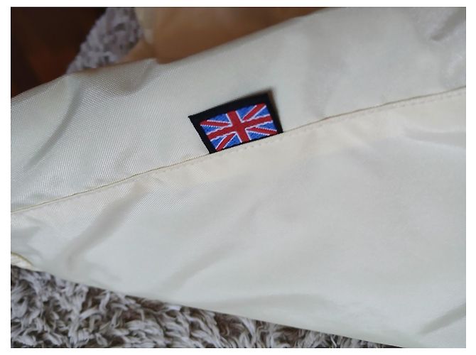 Belstaff Biker Jacke aus Nylon Creme - Ansicht 4