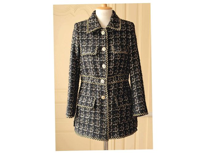 Jaqueta Longa de Tweed para Noite Weill - vista 2