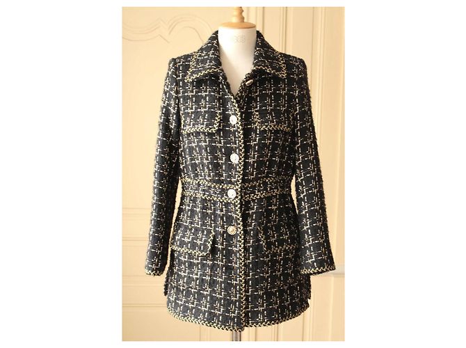 Jaqueta Longa de Tweed para Noite Weill - vista 3
