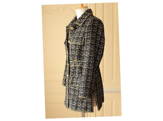 Jaqueta Longa de Tweed para Noite Weill - vista 7