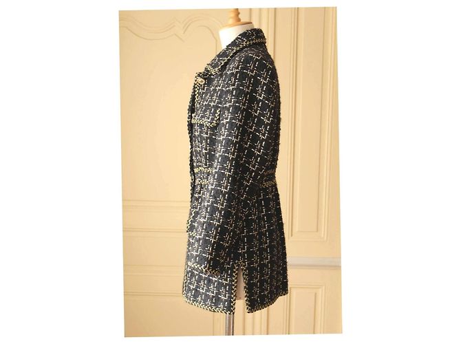 Jaqueta Longa de Tweed para Noite Weill - vista 8