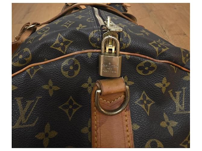 Louis Vuitton Keepall 70 Castaño - vista 3