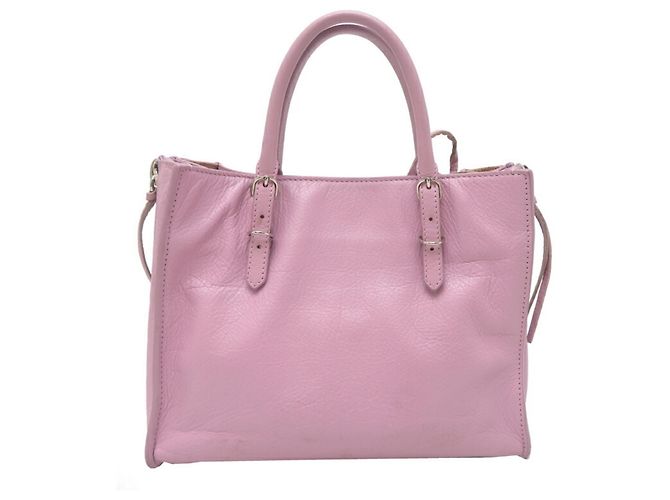 Mini borsa di carta Balenciaga Rosa Porpora - vista 2