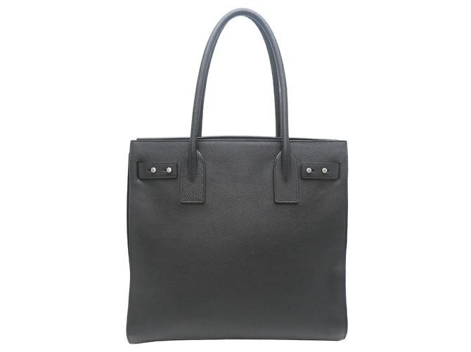Borsa Tote da Uomo Sac de Jour Souple di Saint Laurent Nero - vista 2