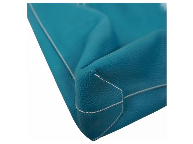 Borsa Tote Hermès Double Sens 36 Blu - vista 6