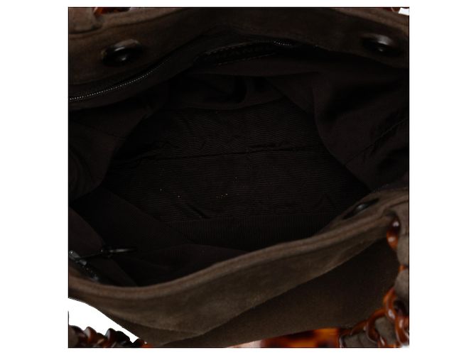 Chanel Braune CC Wildleder Tote - Ansicht 4