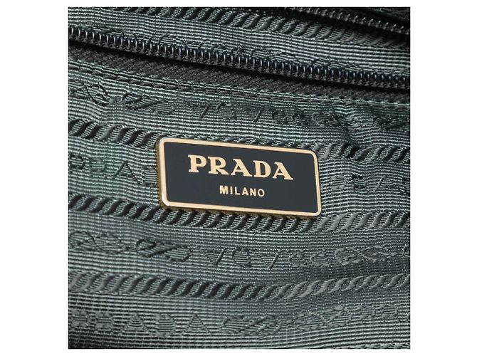 Bow Bolso Prada de tessuto gris con lazo Castaño Gris antracita - vista 5