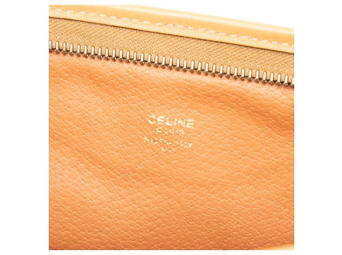 Céline Clutch in tela rivestita Macadam marrone Celine - vista 5