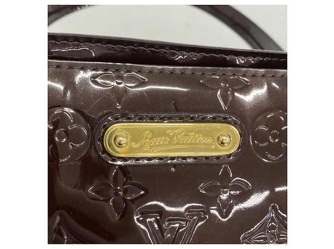 Borsa Tote Vernis Wilshire MM di Louis Vuitton Bordò - vista 10