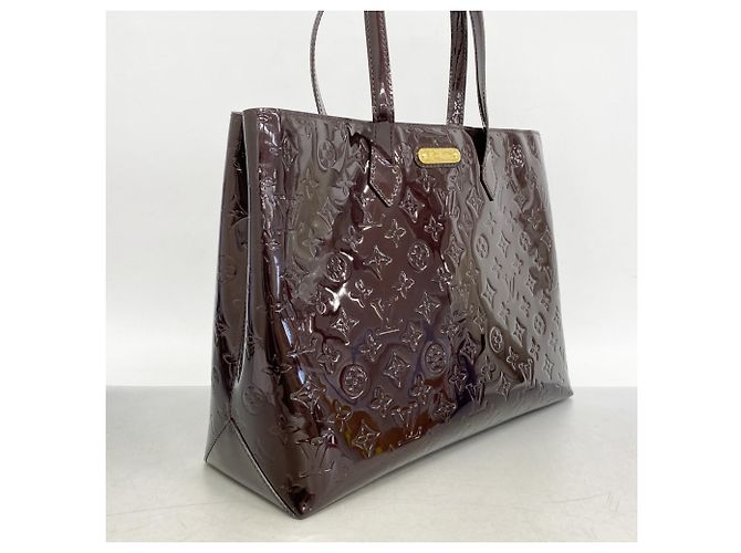 Borsa Tote Vernis Wilshire MM di Louis Vuitton Bordò - vista 2