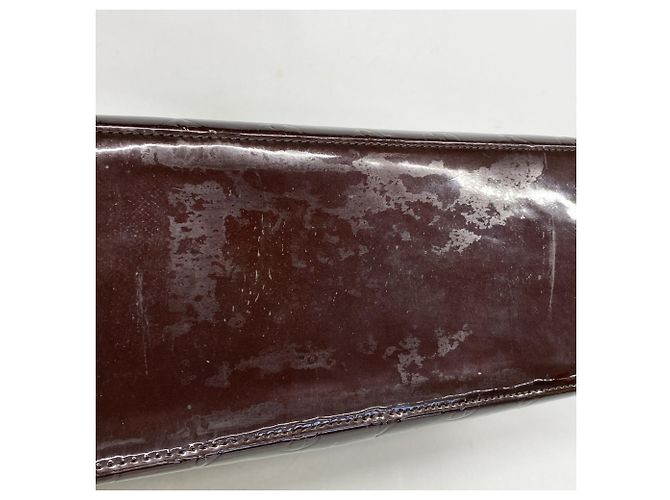 Borsa Tote Vernis Wilshire MM di Louis Vuitton Bordò - vista 8
