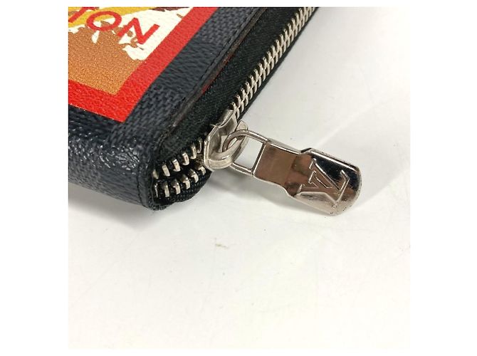Cartera Larga Zippy NM Damier Graphite Louis Vuitton Negro Multicolor - vista 14