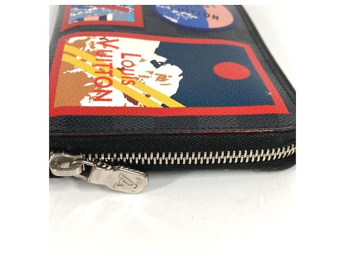 Cartera Larga Zippy NM Damier Graphite Louis Vuitton Negro Multicolor - vista 15