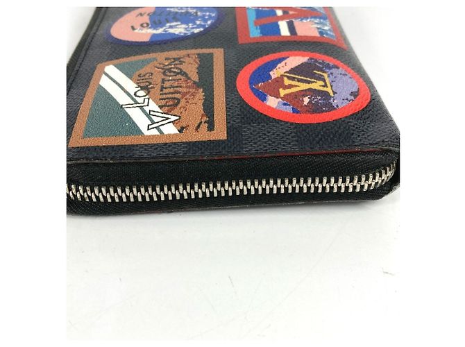 Cartera Larga Zippy NM Damier Graphite Louis Vuitton Negro Multicolor - vista 16
