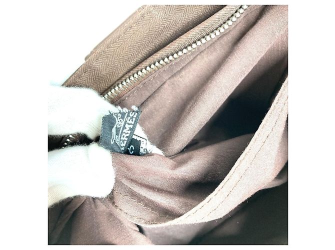 Borsa Clutch Multi-Pouch MM Creched Toilette Acapulco di Hermès Marrone - vista 13