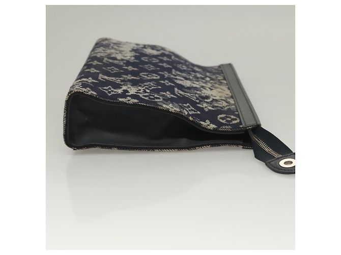 Pochette Voyage Monogramma Tela Tapestry MM Louis Vuitton Blu navy - Ansicht 4