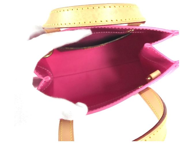 Borsa PM Louis Vuitton Monogram Vernis LV Remix Rosa - vista 13