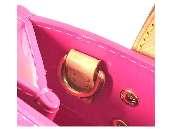 Borsa PM Louis Vuitton Monogram Vernis LV Remix Rosa - vista 16