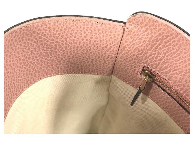 Gucci Zwei-Farben Logo Tragetasche Braun Pink - Ansicht 17
