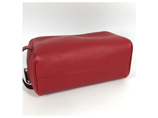 Clutch in pelle rossa Fendi Rosso - vista 2