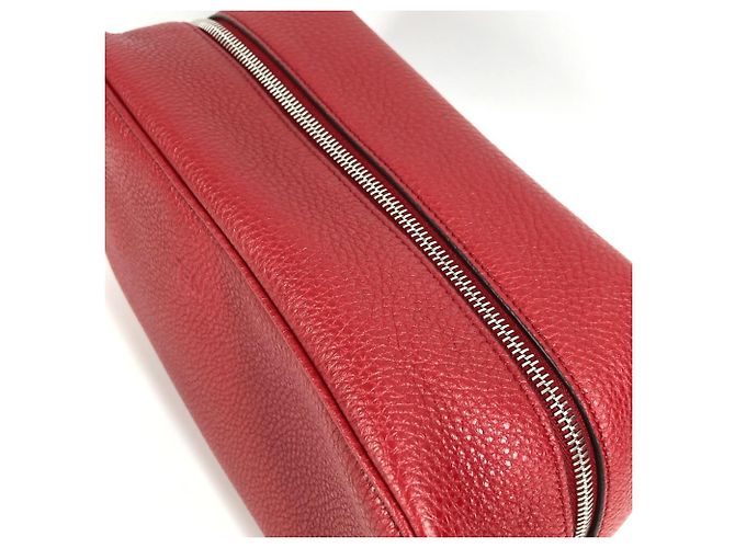 Clutch in pelle rossa Fendi Rosso - vista 5