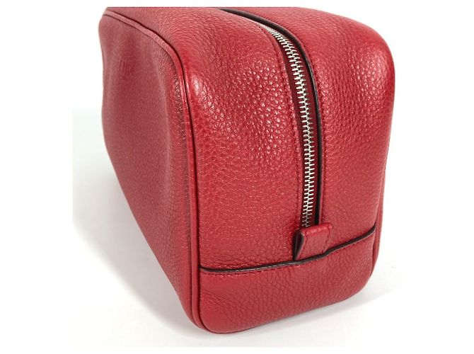 Clutch in pelle rossa Fendi Rosso - vista 6