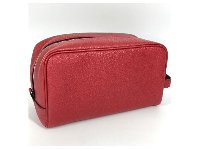 Clutch in pelle rossa Fendi Rosso - vista 7