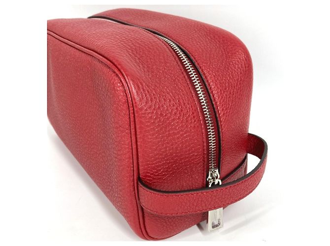 Clutch in pelle rossa Fendi Rosso - vista 8