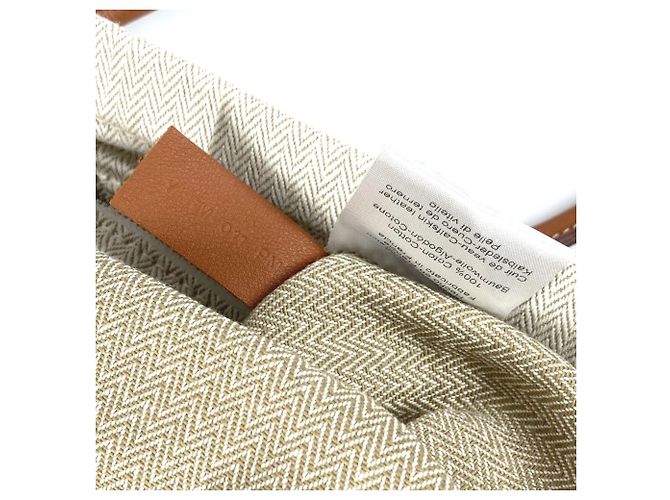 Hermès Aline MM Logo Rucksack Braun Beige - Ansicht 15