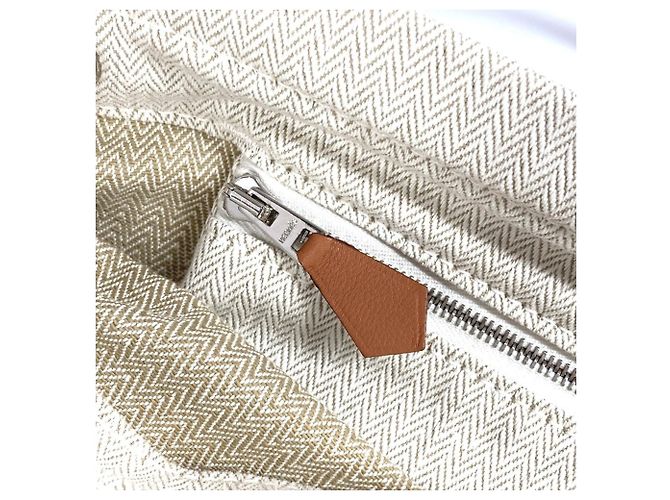 Hermès Aline MM Logo Rucksack Braun Beige - Ansicht 16