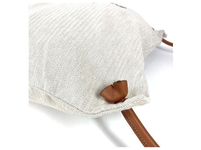 Hermès Aline MM Logo Rucksack Braun Beige - Ansicht 6
