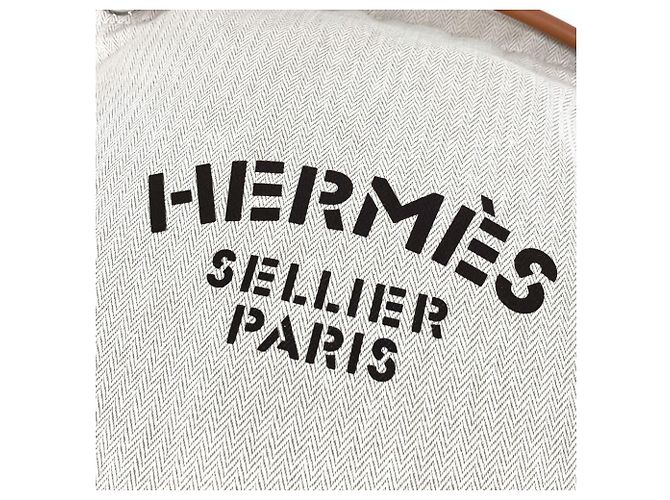 Hermès Aline MM Logo Rucksack Braun Beige - Ansicht 8