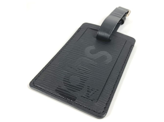 Etichetta per nome in pelle Epi Louis Vuitton Nero - vista 6